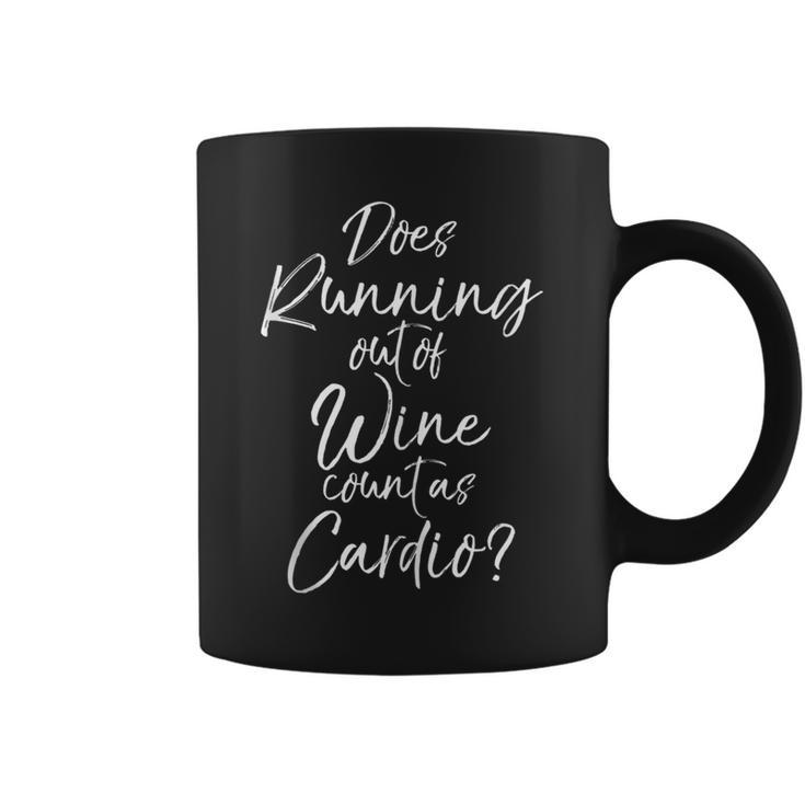 Runner Does Running Out Of Wine Count As Cardio Coffee Mug