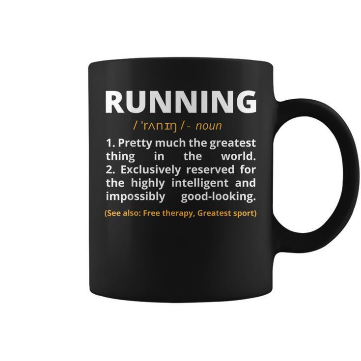 Running Definition Noun Runner Track Field Coach Coffee Mug