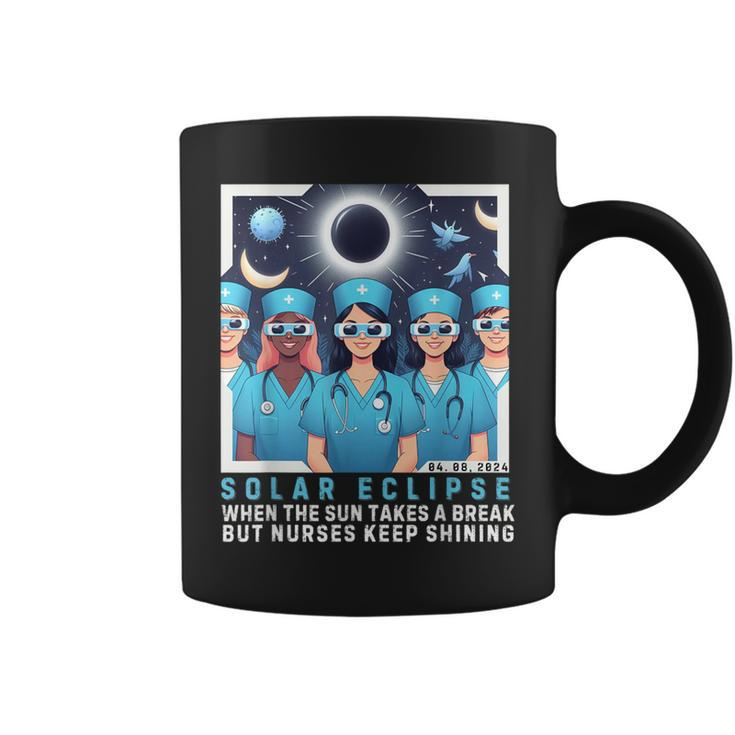 Sarcasm Nurse SayingNurse Solar Eclipse 2024 Usa Coffee Mug