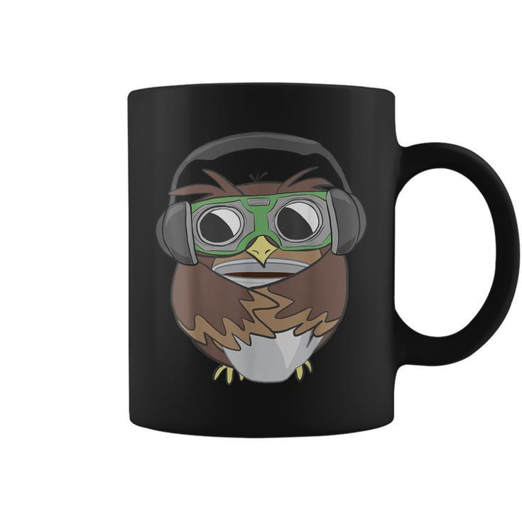 Sarcastic Coffee & Owl Lovers Cute Vintage Gamer Coffee Mug