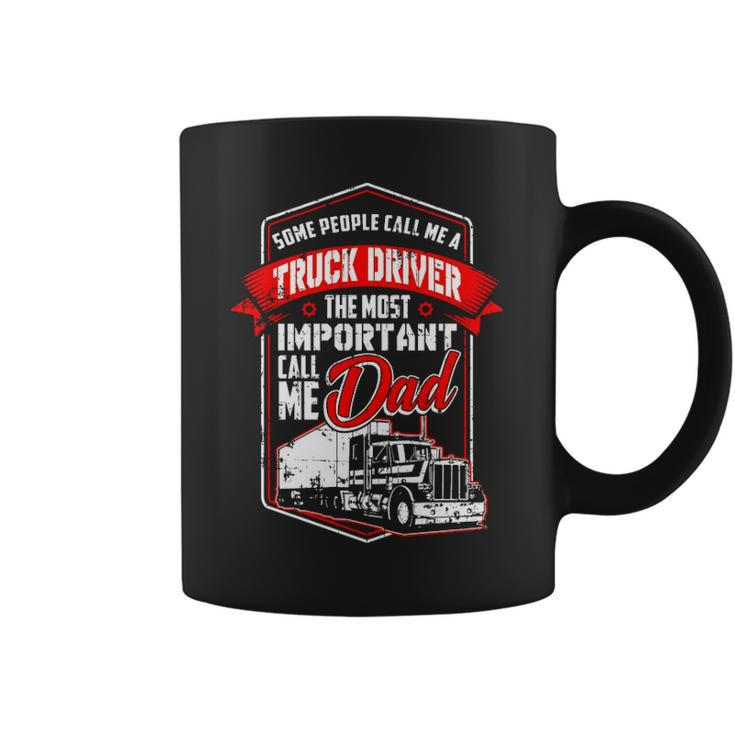Semi Truck Driver For Truckers And Dads Coffee Mug