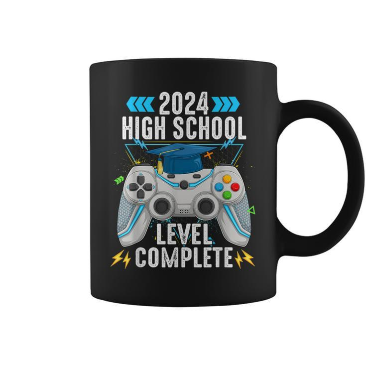 Senior Gamer 2024 High School Level Complete 2024 Grad Coffee Mug