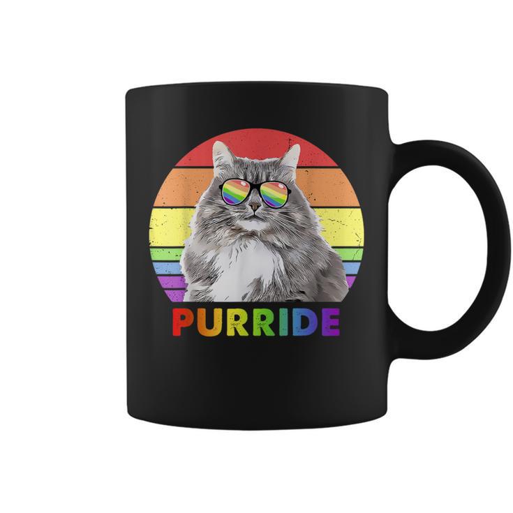 Siberian Cat Rainbow Gay Pride Lgbtq Coffee Mug