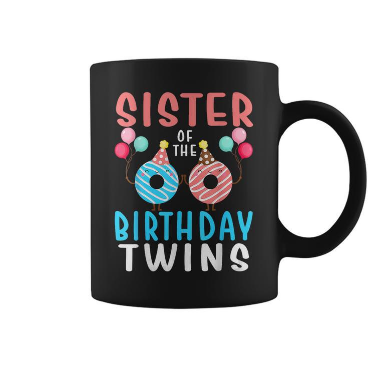 Sister Of The Birthday Twins Donut Coffee Mug