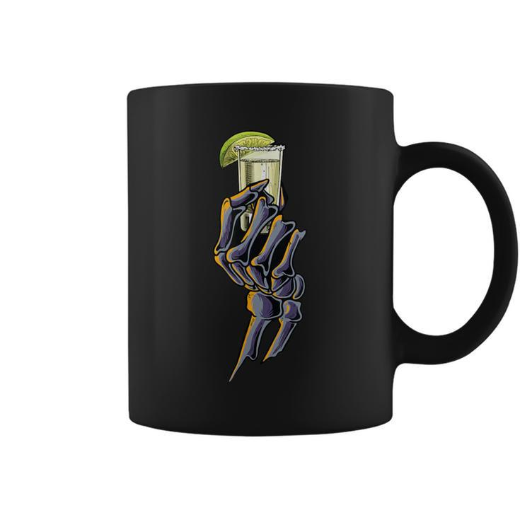 Skeleton Hand With Tequila Alcohol Party Coffee Mug