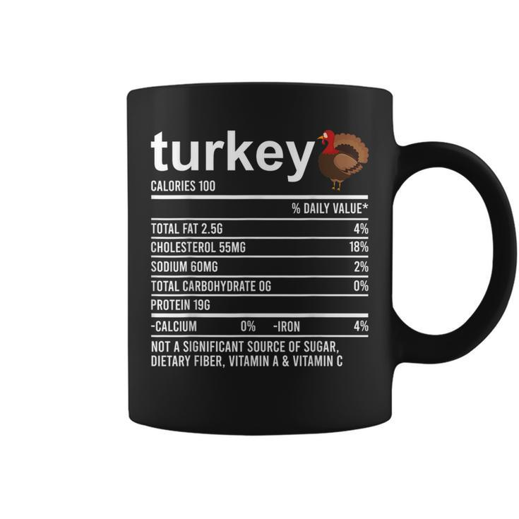Thanksgiving Food Apparel Turkey Nutrition Fact Foodie Coffee Mug