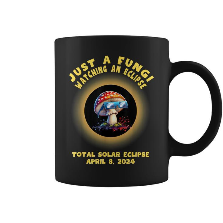Total Solar Eclipse 2024 Mushroom Just A Fungi Pun Coffee Mug