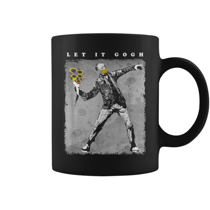 Van Gogh Pun Graphic Let It Gogh Aesthetic Coffee Mug