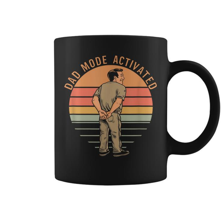 Vintage Retro Dad Mode Activated Quote Father's Day Coffee Mug