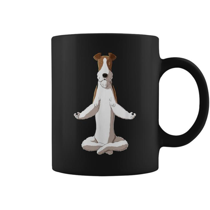 Yoga Dog Wire Fox Terrier Coffee Mug