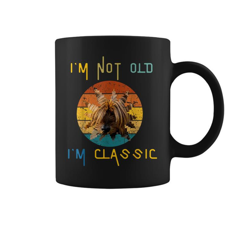 Yorkshire Terrier Dog Colorful Vintage Cute Face Coffee Mug