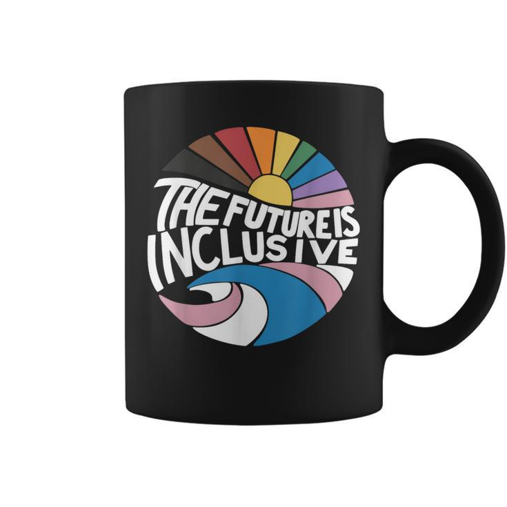 The Future Is Inclusive Lgbt Pride Month Flag Rainbow Coffee Mug