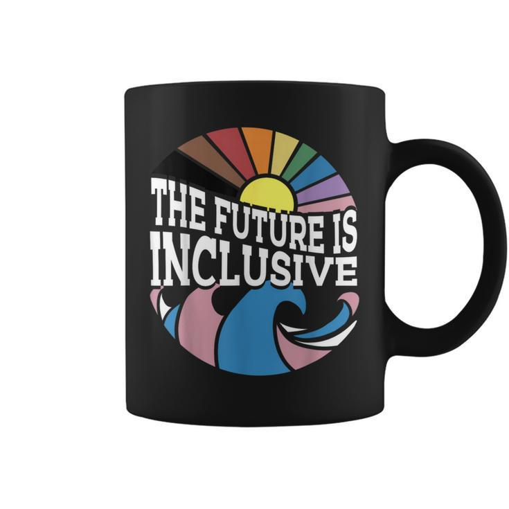 The Future Is Inclusive Lgbt Retro Gay Rights Pride Month Coffee Mug