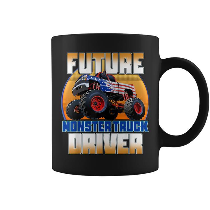 Future Monster Truck Driver Boy's Monster Truck Coffee Mug