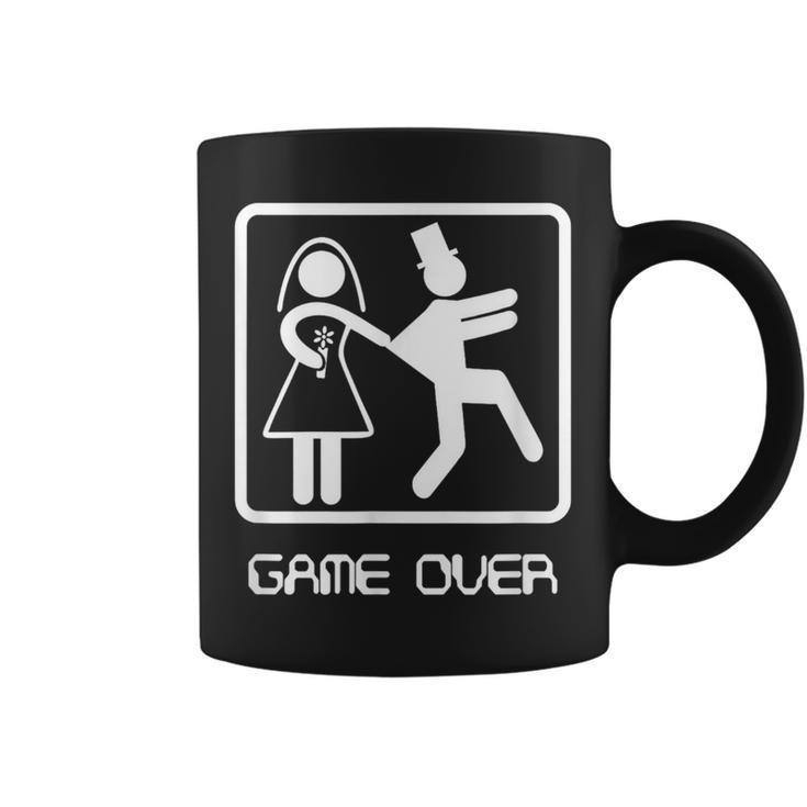 Game Over Video Gamer Bachelor Wedding Groom Coffee Mug