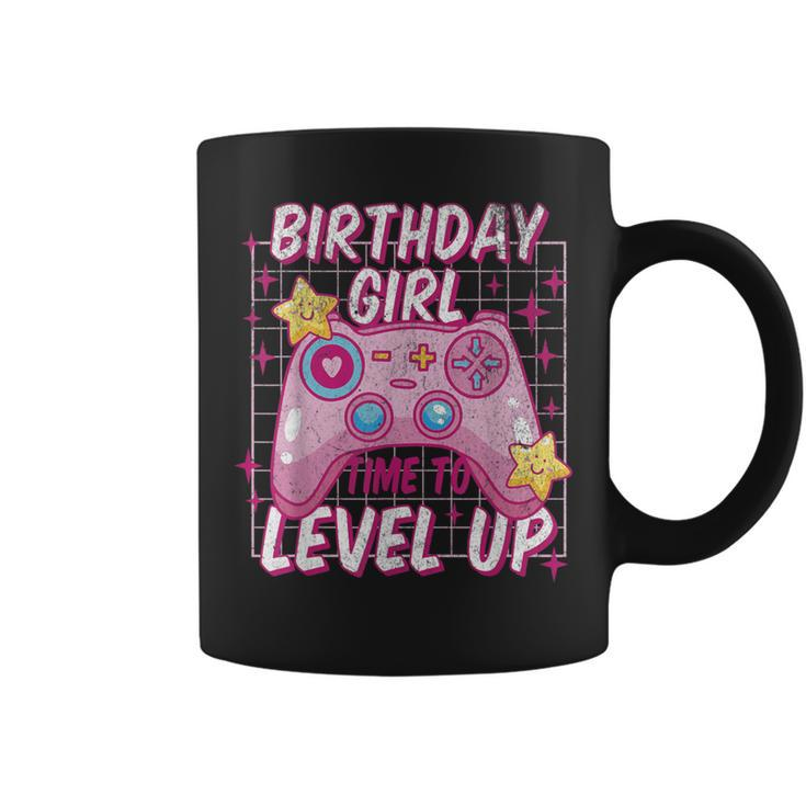 Gamer Girl Birthday Level Up Video Games Cute Kawaii Retro Coffee Mug