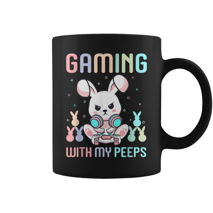 Gaming With My Peeps Easter Gaming Bunny Coffee Mug