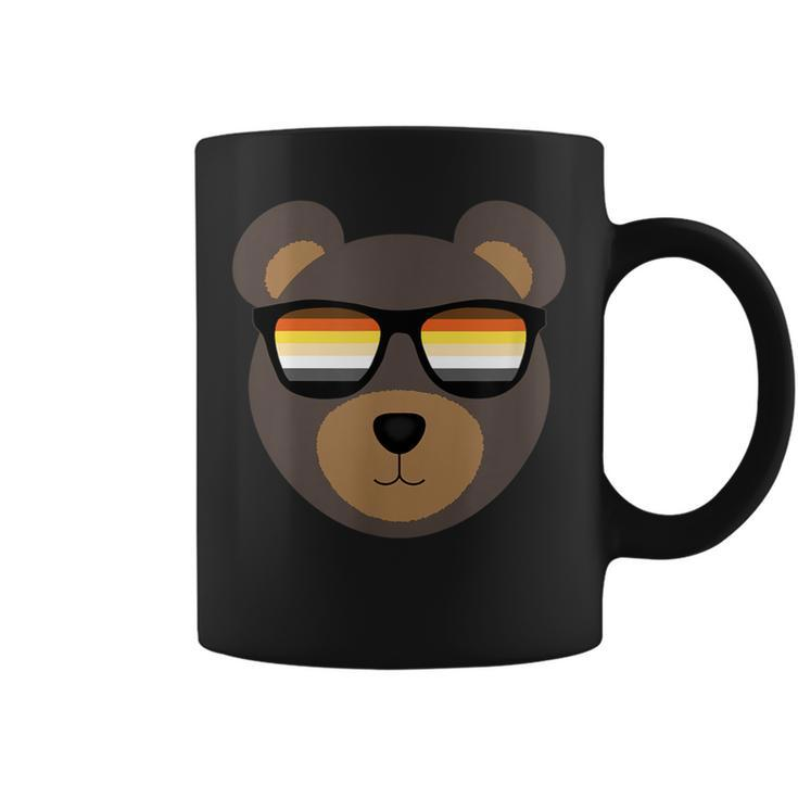Gay Bear Sunglasses Distressed Coffee Mug