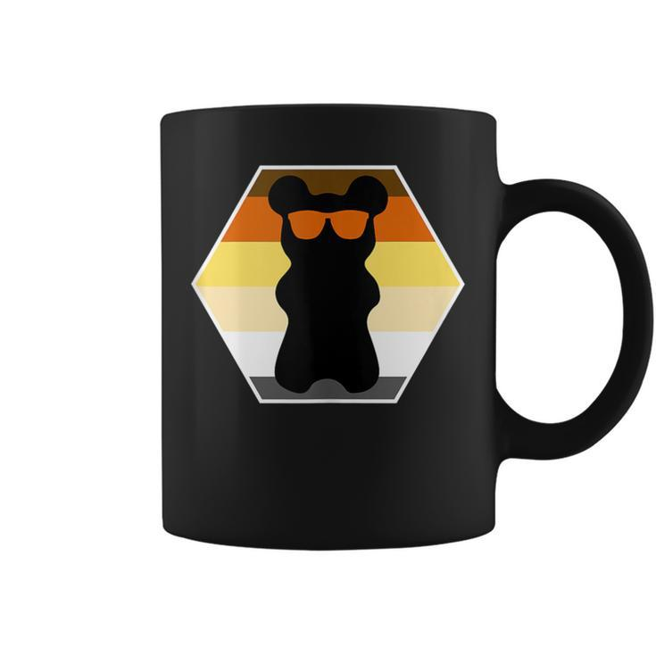 Gay Bear With Sunglasses Rainbow Gay Bear Coffee Mug