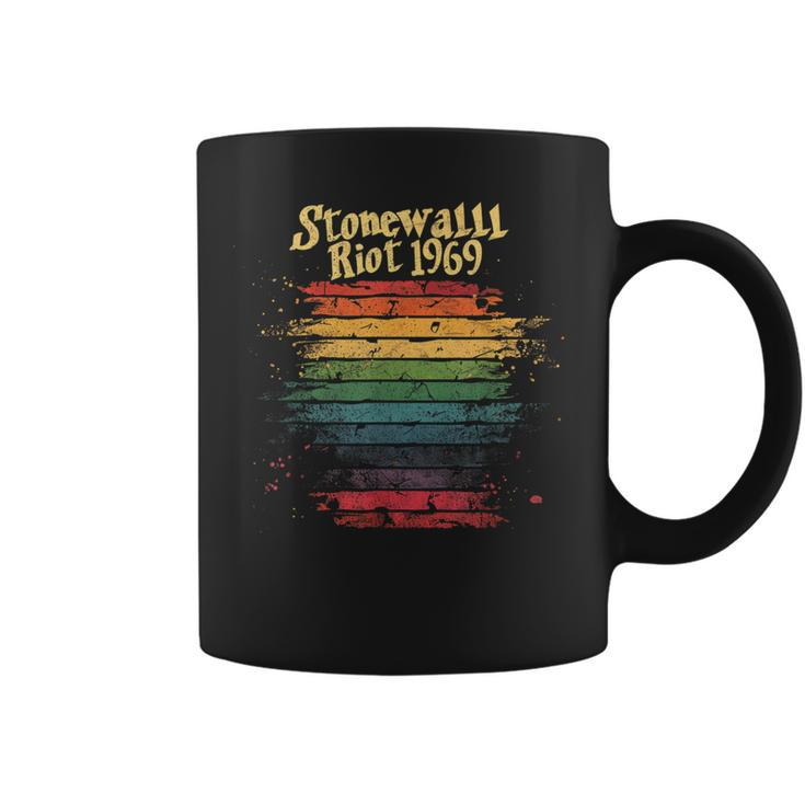 Gay Pride Month Rainbow Flag Stonewall Riot 1969 Lgbtq Coffee Mug