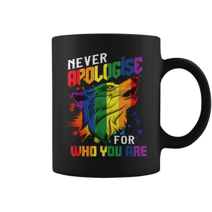 Gay Wolfs Rainbow Wolfs Skin Gay Pride Lgbt Coffee Mug