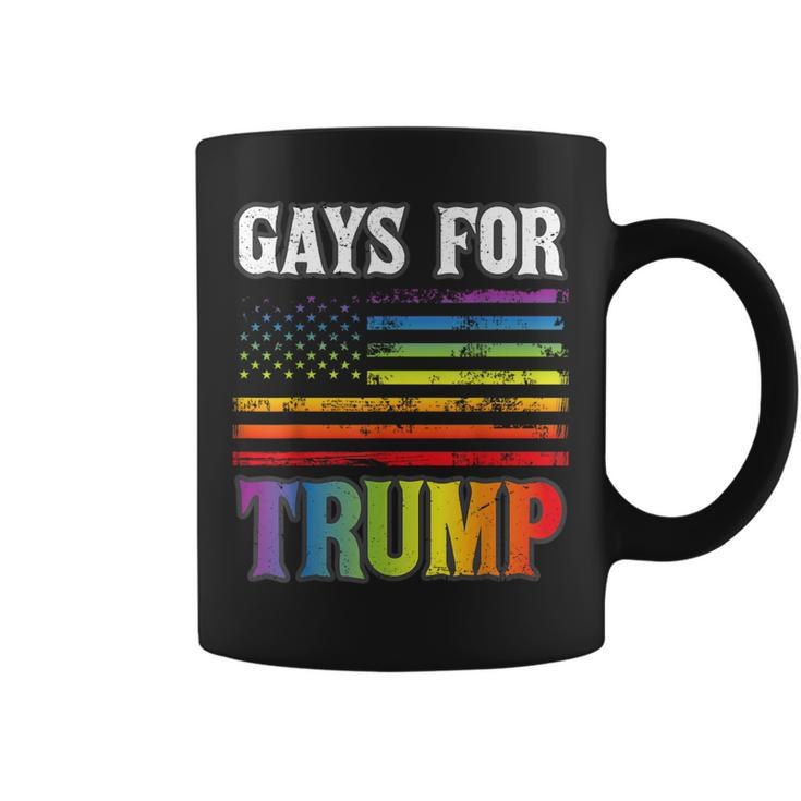 Gays For Trump Lgbt Pride Gay Rainbow Flag Vote Republican Coffee Mug