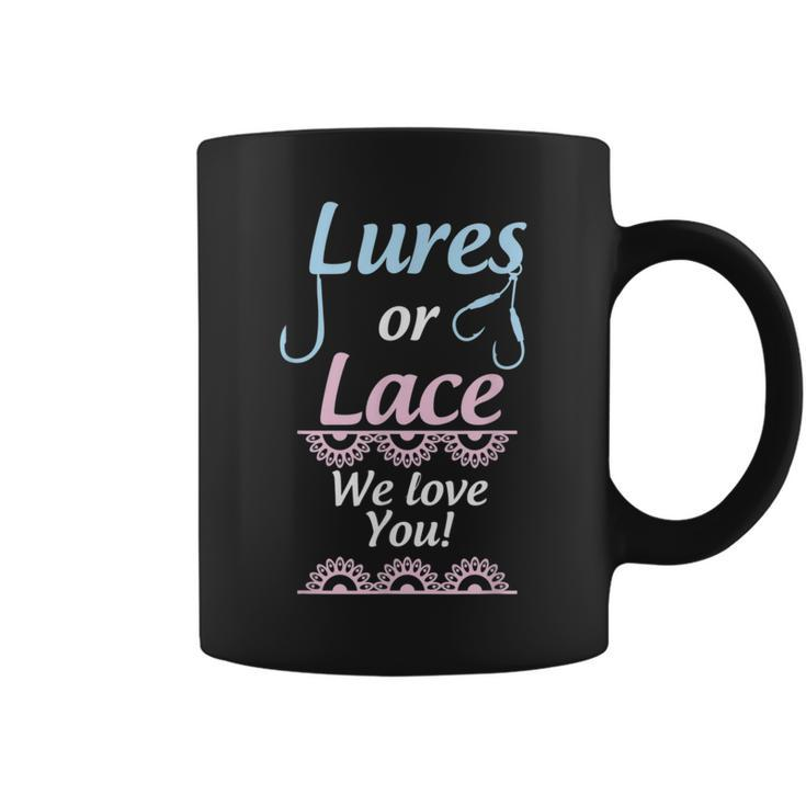 Gender Reveal Lures Or Lace We Love You Party Coffee Mug