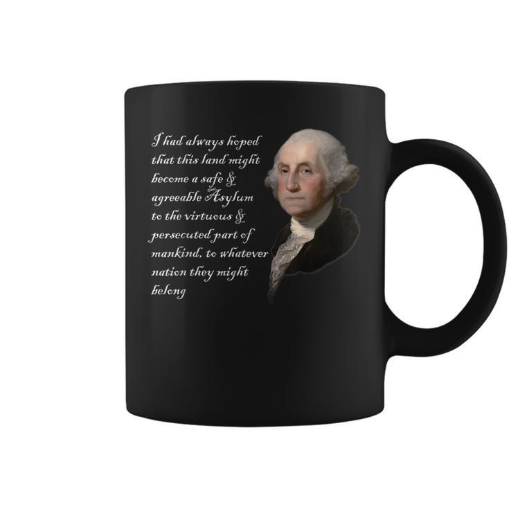 George Washington Quote Safe And Agreeable Coffee Mug