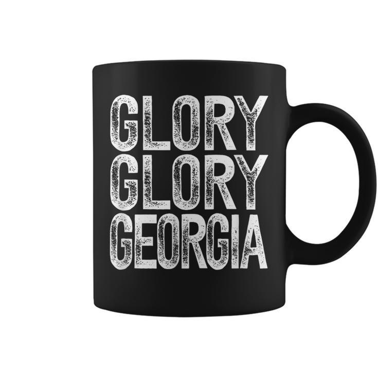 Georgia Fans Fight Song Cute Glory White On Red Coffee Mug