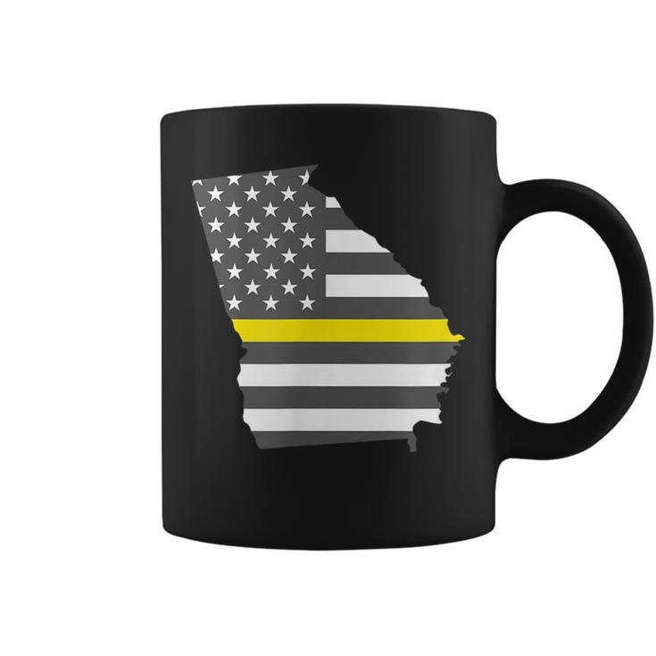 Georgia Thin Gold Line Flag Coffee Mug