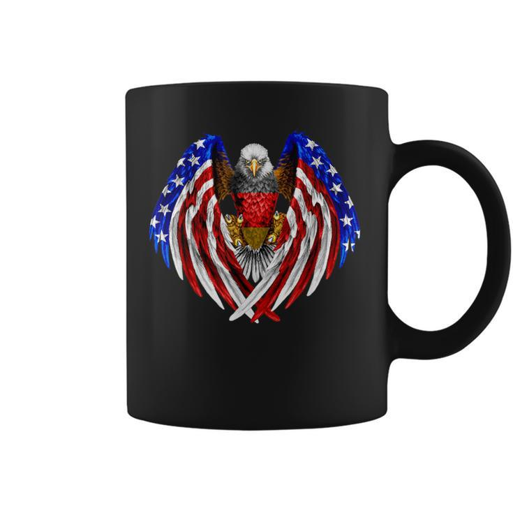 German American Germany Usa Flag Eagle Coffee Mug