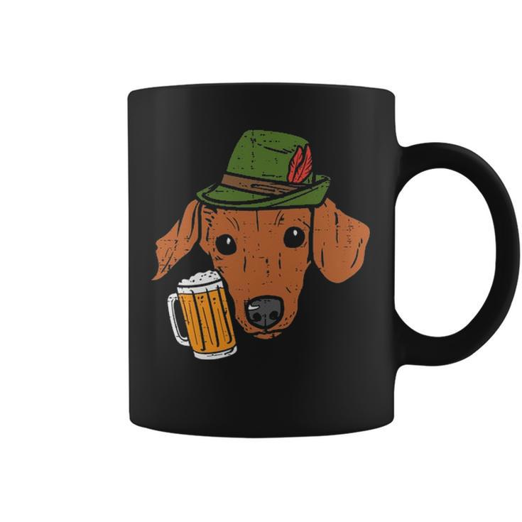 German Dachshund Oktoberfest Bavarian Weiner Sausage Dog Coffee Mug