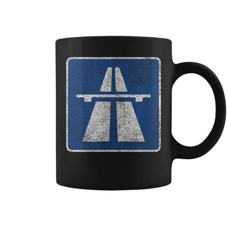 Germany Autobahn Sign Bundesautobahn No Limits Coffee Mug