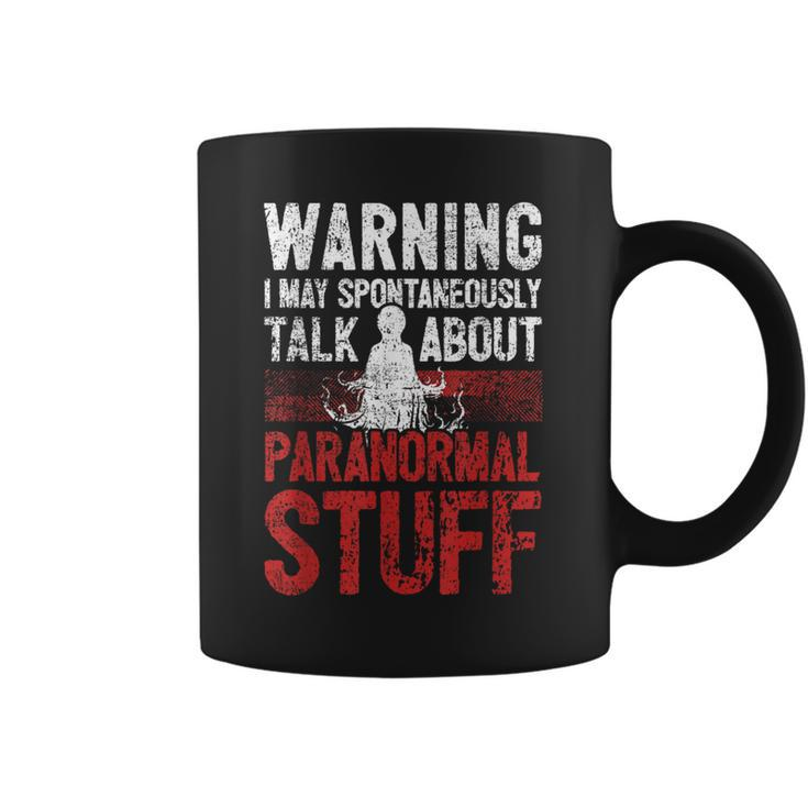 Ghost Hunting Warning Paranormal Investigator Coffee Mug