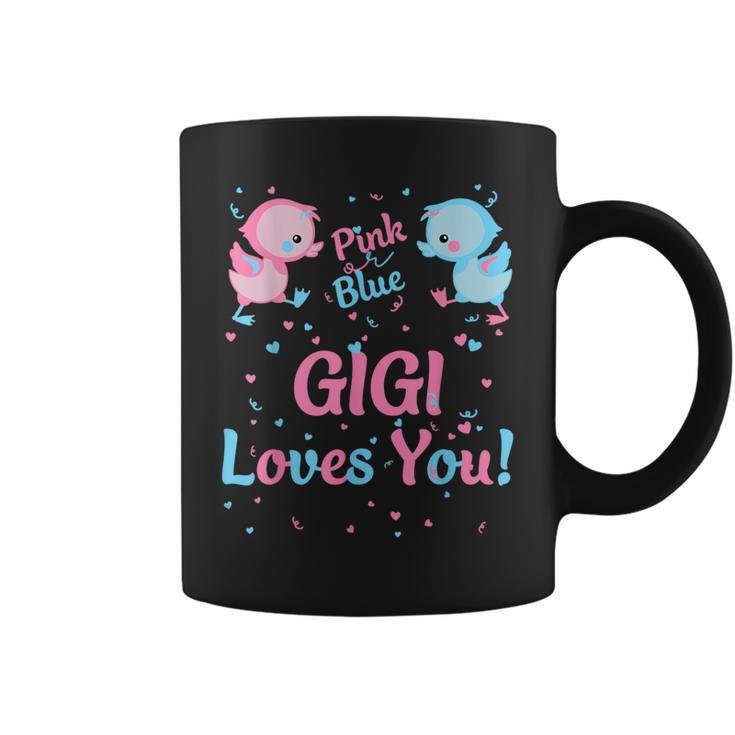 Gigi Gender Reveal Party Pink Or Blue For Matching Family Coffee Mug