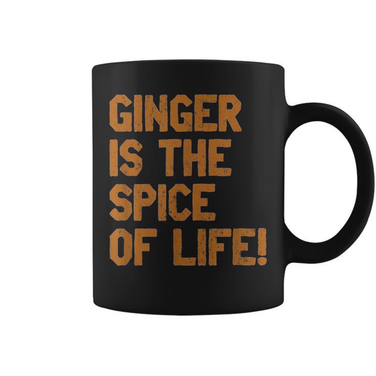 Ginger Is The Spice Of Life Distressed Fun T Coffee Mug