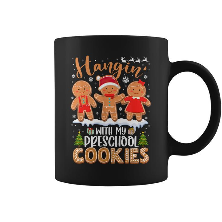 Gingerbreads Hangin' With My Preschool Cookies Teacher Xmas Coffee Mug