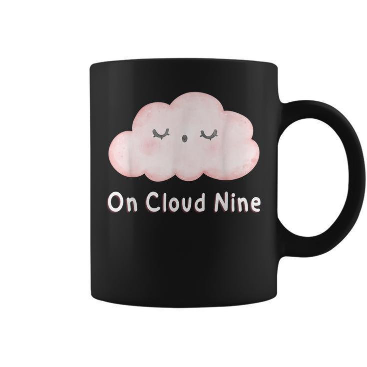 Girl On Cloud Nine Happy 9Th Birthday 9 Years Old Coffee Mug