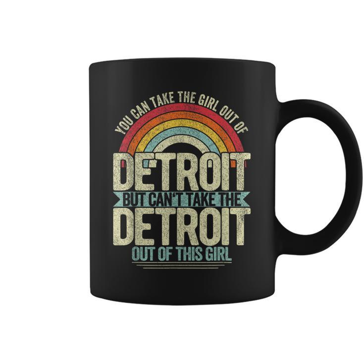 Girl Out Of Detroit Michigan Hometown Home Detroit Coffee Mug