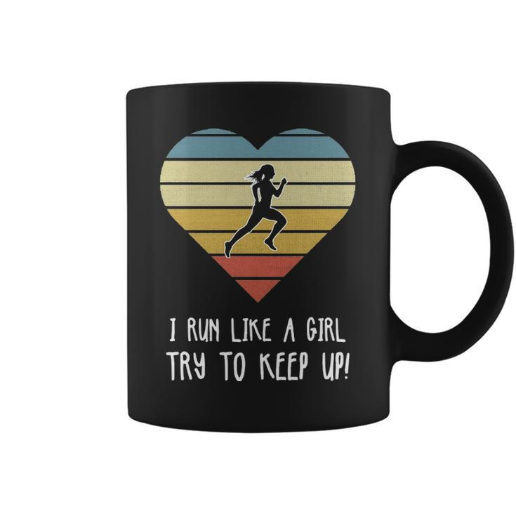 Girls Cross Country Running Coffee Mug