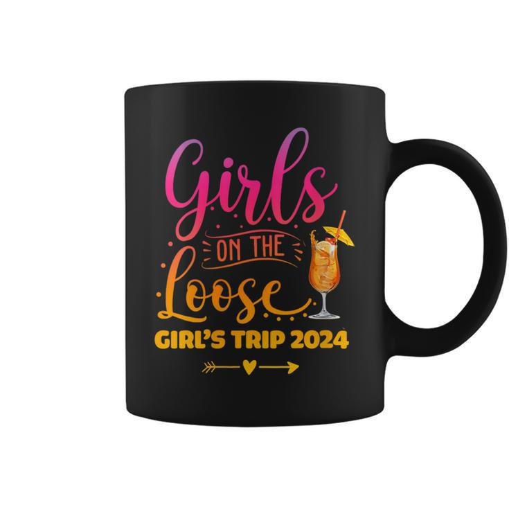Girls On The Loose Tie Dye Girls Weekend Trip 2024 Coffee Mug