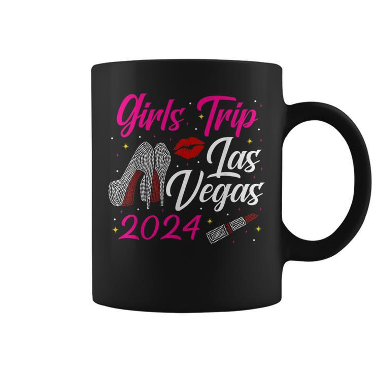 Girls Trip 2024 Las Vegas High Heel Birthday Squad Bachelor Coffee Mug