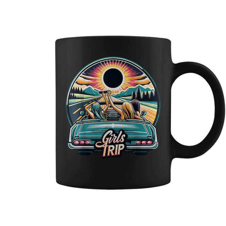 Girls Trip 2024 Total Solar Eclipse 2024 Women Coffee Mug