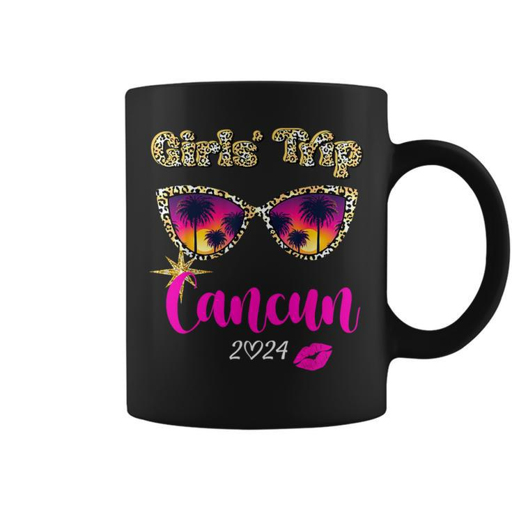 Girls Trip Cancun 2024 Beach Weekend Birthday Squad Coffee Mug