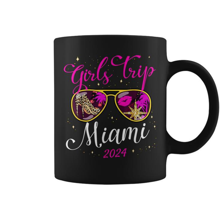 Girls Trip Miami 2024 Beach Weekend Birthday Squad Coffee Mug