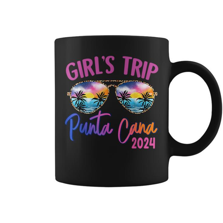 Girls Trip Punta Cana Dominican 2024 Sunglasses Summer Coffee Mug