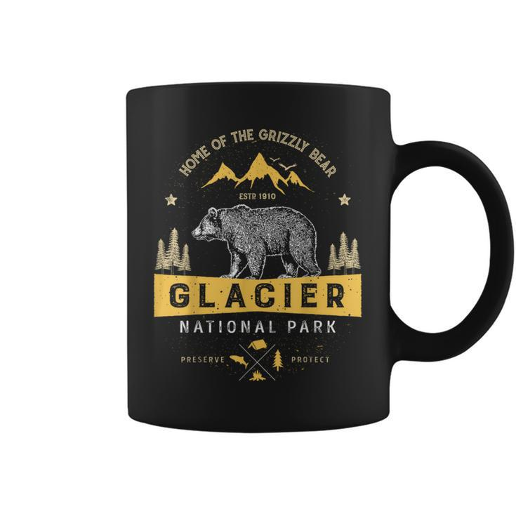 Glacier National ParkVintage Montana Bear Women Coffee Mug