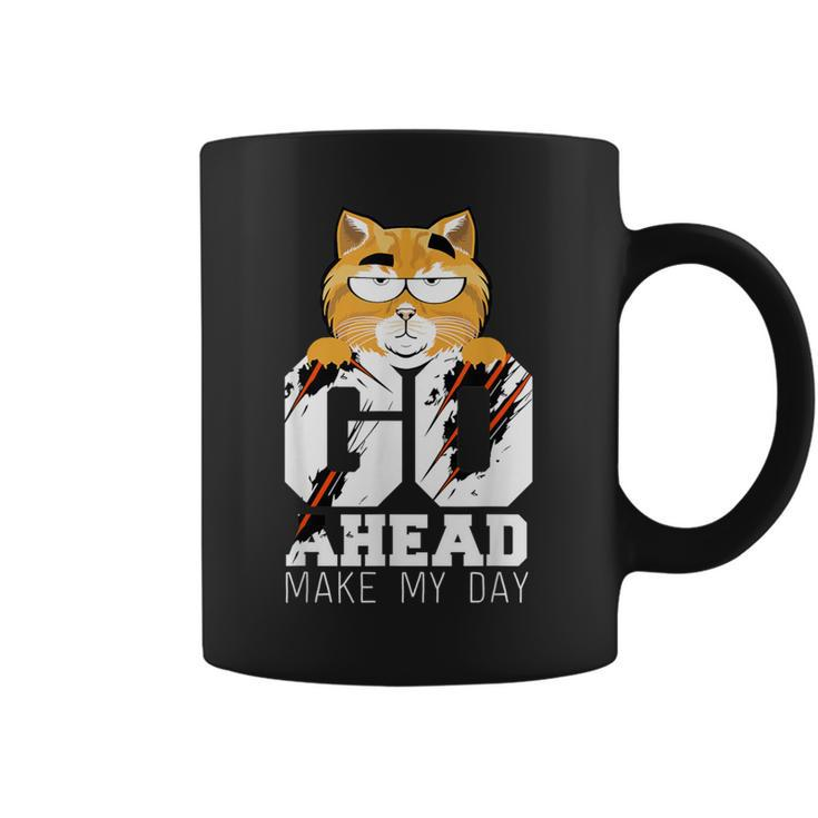 Go Ahead And Make My Day Cat Movie Quote Coffee Mug