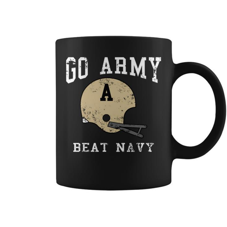 Go Army Beat Navy America's Game Vintage Football Helmet Coffee Mug