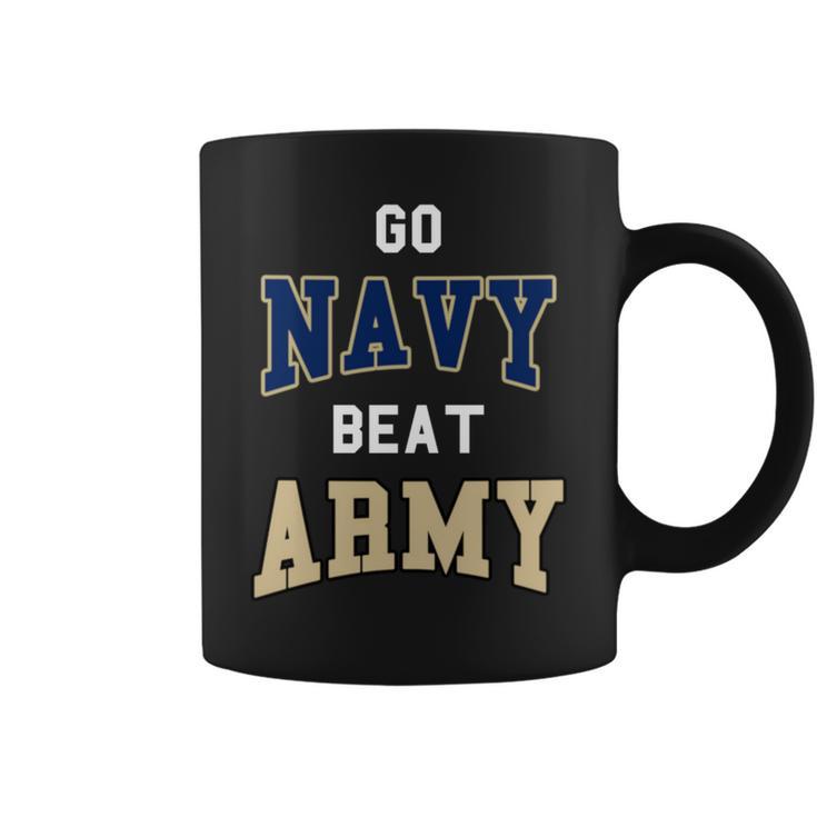 Go Navy Beat Army America's Game Sports Football Fan Coffee Mug